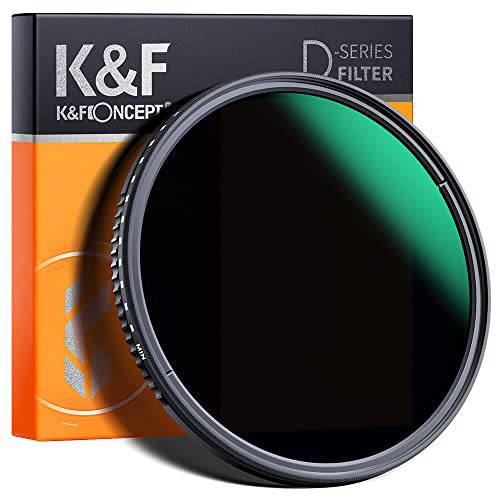 K& F Concept 55mm 가변 ND3-ND1000 ND 필터 (1.5-10 정지) 중성 농도 렌즈 필터 24 Multi-Layer 코팅 카메라 렌즈