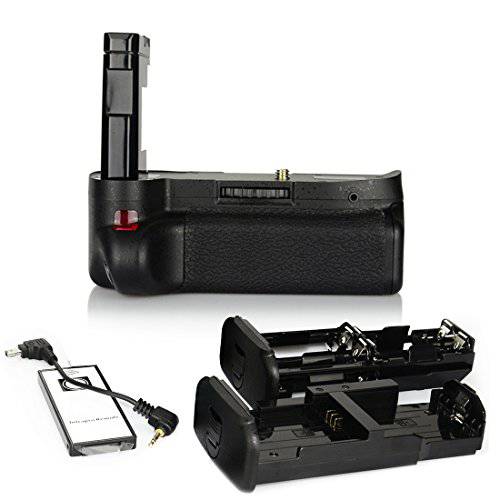 DSTE 교체용 프로 IR 리모컨 MB-D51 버티컬 배터리 그립 호환가능한 니콘 D5100 D5200 SLR 디지털 카메라 as EN-EL14 EN-EL14A