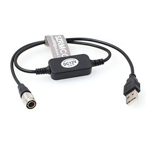 SZRMCC USB 5V 2A 휴대용 보조배터리, 파워뱅크 to 히로세 4 핀 부스트 12V 케이블 사운드 디바이스 688 644 633 줌 F4 F8 Zaxcom