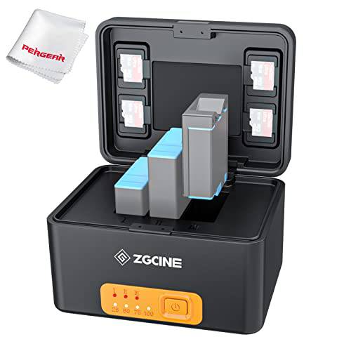ZGCINE PS-G10 고프로 충전 케이스 고프로 히어로 10 히어로 9/ 8/ 7/ 6/ 5 배터리, Built-in 10400 mAh 충전식 배터리,  고속충전 USB-C 입력& 출력 USB-A 출력, 스몰 and 휴대용