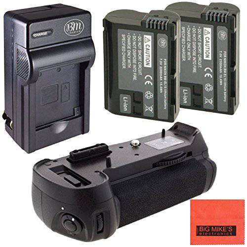 배터리 그립 키트 니콘 D750 DSLR 카메라 (MB-D16 Replacement)-Includes Qty 2 ENEL15 배터리+  배터리 충전기+  버티컬 배터리 그립