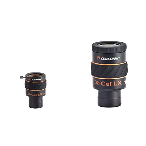 Celestron X-Cel LX 시리즈 접안렌즈 - 1.25-Inch 18mm 93425, 블랙& 93529 X-Cel LX 1.25-Inch 2X Barlow 렌즈 (블랙)