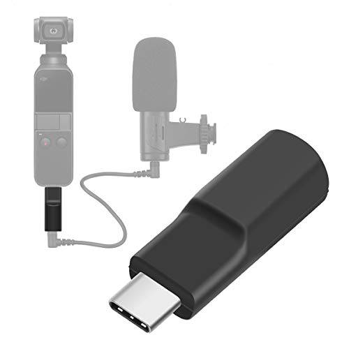 O’woda 오즈모 포켓 2 타입 C USB-C to 3.5mm 마이크,마이크로폰 오디오 어댑터 커넥터 DJI 오즈모 포켓 2/ 1 악세사리