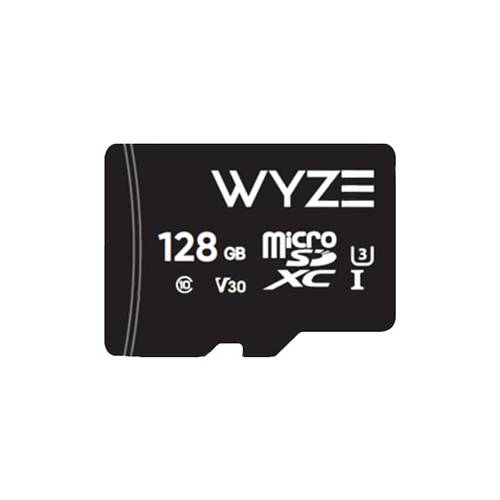Wyze 확장가능 스토리지 128GB MicroSDHC 카드 Class 10, 블랙