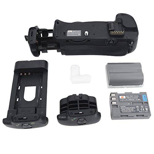 DSTE 교체용 프로 MB-D10 버티컬 배터리 그립+ 2X EN-EL3E 호환가능한 니콘 D300 D300S D700 D900 SLR 디지털 카메라