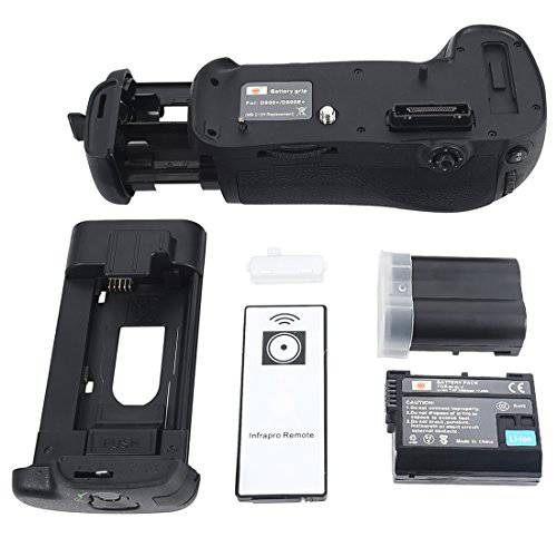 DSTE 교체용 프로 IR 리모컨 MB-D12 버티컬 배터리 그립+ 2X EN-EL15 호환가능한 니콘 D800 D810 D800E D800S D810A SLR 디지털 카메라