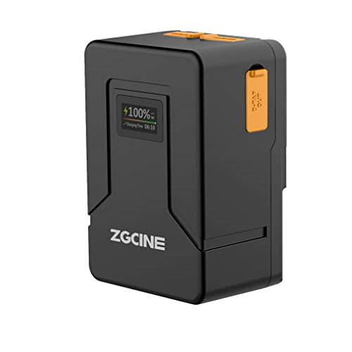 ZGCINE 미니 충전 V 마운트 배터리, 99Wh D-TAP 포트 충전식 V 잠금 배터리 시네마 카메라/ 캠코더/ LED 라이트/ DSLR/ 스마트폰/ 태블릿, 태블릿PC
