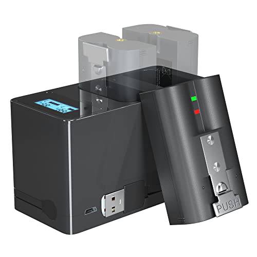 QUICKHELP 배터리 and 듀얼 USB 충전기 호환가능한 링, 비디오 초인종 2/ 3/ 4 and 스포트라이트 캠 배터리, 충전식 3.65V Lithium-Ion Battery(1Pack)
