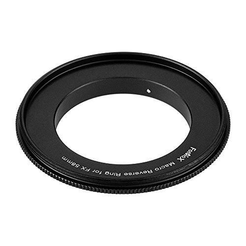 Fotodiox 58mm 필터 스레드 매크로 리버스 마운트 어댑터 링 호환가능한 후지 X-Mount 카메라