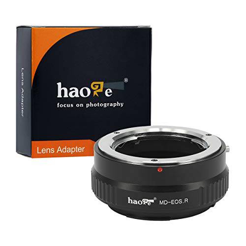 Haoge 수동 렌즈 마운트 어댑터 미놀타 MD 렌즈 to 캐논 RF 마운트 R5 R6 카메라 Such as 캐논 EOS R