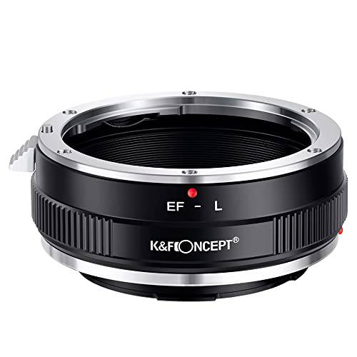 K& F Concept 렌즈 마운트 어댑터 EOS-L 수동 포커스 호환가능한 캐논 (EF/ EF-S) 렌즈 to L 마운트 카메라 바디