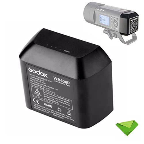 Godox WB400P 배터리 교체용, 2600mAh 21.6V Li-ion 배터리 팩 Godox AD400Pro 플래시 손전등, 플래시 라이트 스피드라이트