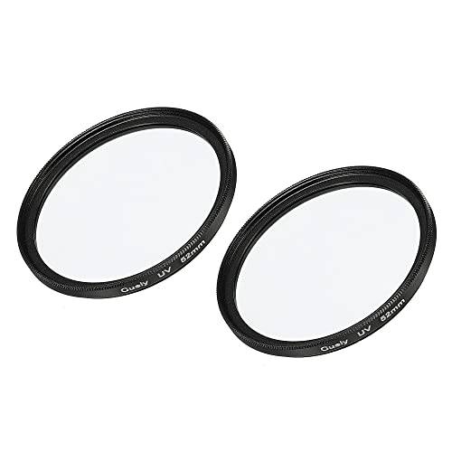 MECCANIXITY UV 렌즈 필터, 52mm 슬림 프레임 Multi-Coated 보호 렌즈 필터 카메라 사진촬영용 악세사리, 팩 of 2