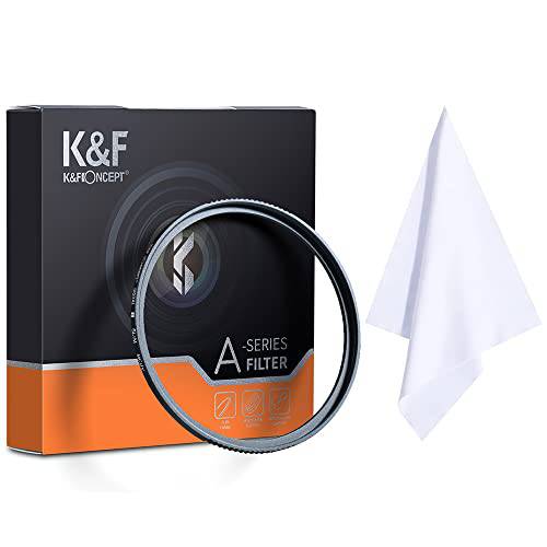 K& F Concept 72mm MC UV 필터, 슈퍼 슬림/ 하이 투과율/ 방수, 카메라 렌즈+  클리닝 천