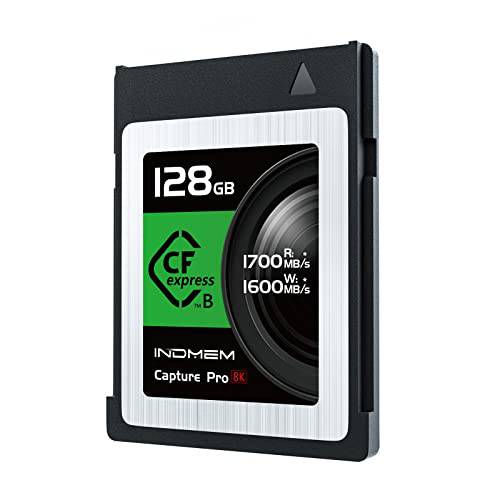 128GB CFexpress 타입 B 메모리 카드, Raw 4K/ 8K 비디오 레코딩, up to 1700MB/ s Read, 1600MB/ s Write, 호환가능한 니콘 Z6/ Z7/ D6, 캐논 EOS-1DXMark III/ EOS-R5, 파나소닉 S1/ S1R, DJI Ronin 4D
