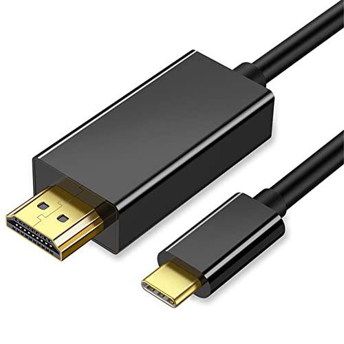 ANKKY USB C to HDMI 케이블 Adapter，USB 3.1 타입 C to HDMI 6.6FT 4k 썬더볼트 3 HDTV 케이블 호환가능한 삼성 S8 S9 S10 S20, 맥북 2015 2016 2017, 맥북 프로 2016 2017and More, 레드