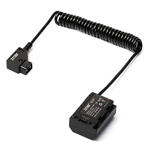 ZITAY D-tap to NP-FZ100 더미 배터리 말린케이블 파워 케이블 케이블 어댑터 호환가능한 소니 A6600 A7C 카메라