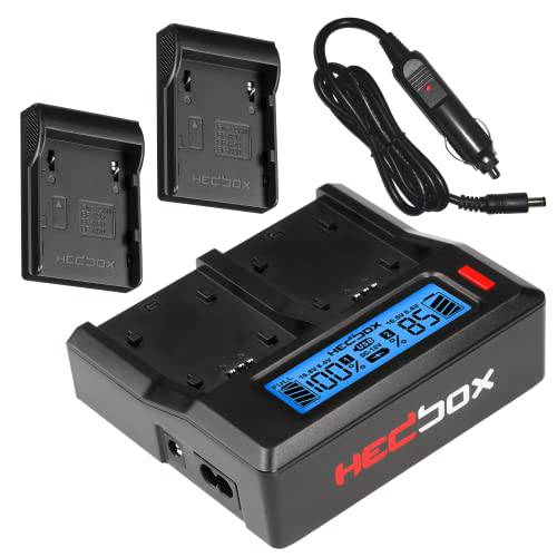 HEDBOX RP-DC50 - 키트 듀얼 LCD 배터리 충전기 Li-Ion 배터리 (BP-A60)