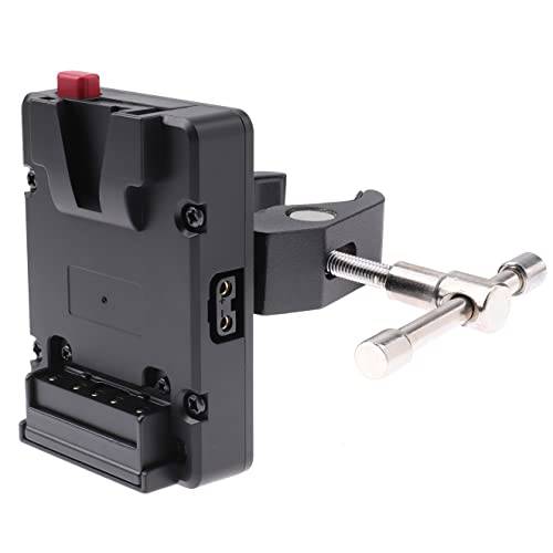 Foto4easy V-Lock 마운트 배터리 파워 서플라이 플레이트 어댑터 D-tap&  슈퍼 클램프 휴대용 포켓 작은 컴팩트 소형 V-Mount 배터리