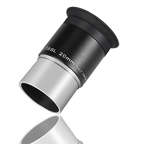 CelticBird 텔레스코프 1.25’’ 슈퍼 Plossl 접안렌즈 20mm 4-Element Plossl 디자인 스레드 스탠다드 1.25inch 천문학 필터