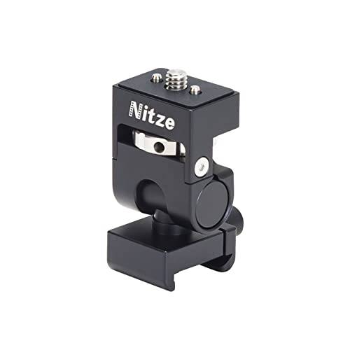 Nitze 필드 모니터 마운트 (나토 클램프 to 개폐식 1/ 4 Locating 핀), 스위블 and 틸트 조절가능 로우 프로파일 모니터 홀더 - N54-G2