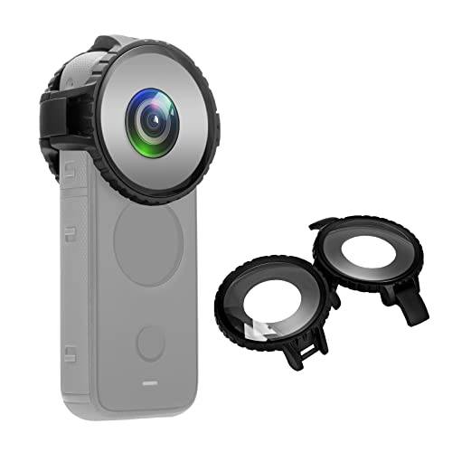 PULUZ 방수 렌즈 가드 Insta360 원 X2 보호 커버 케이스 Insta360 원 X2 악세사리- 지원 10m 수중 다이빙, 하이 Tansmittance 카메라 렌즈 보호