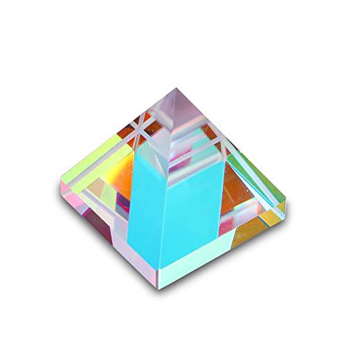 K9 광학 글래스 크리스탈 렌즈 피라미드 컬러 RGB Dispersion 프리즘, 포토 사진촬영용, 물리학 and 장식, 20mm