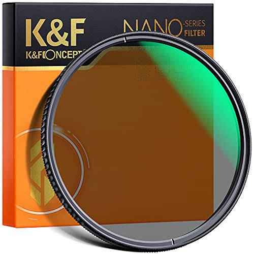 105mm 원형 Polarizers 필터, K& F Concept 105mm 원형 편광 필터 HD 28 레이어 슈퍼 슬림 Multi-Coated CPL 렌즈 필터