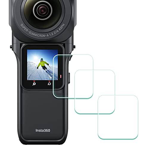 화면보호필름, 액정보호필름 Insta360 원 RS 1-Inch 360 에디션 - 6K 카메라 [3 팩], ULBTER LCD 강화유리 0.3mm 9H 강도 Anti-Scrach Anti-Fingerprint Anti-Bubble