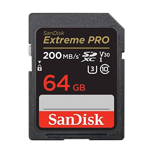 SanDisk 64GB 익스트림 프로 SDXC UHS-I 메모리 카드 - C10, U3, V30, 4K UHD, SD 카드 - SDSDXXU-064G-GN4IN