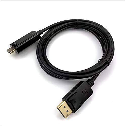 Nybro DisplayPort,DP to HDMI 케이블 6 feet DP Male to HDMI Male 커넥터 케이블 (블랙)