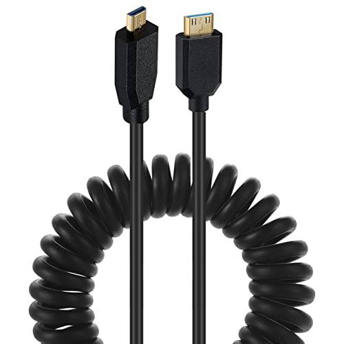 AWADUO HDMI 2.1 케이블 마이크로 HDMI Male 타입 D to 미니 HDMI Male 타입 C 연장 케이블, 울트라 스프링 고속 HDMI 말린케이블 8K@60Hz 4k@120Hz 호환가능한 모니터/ 프로젝터