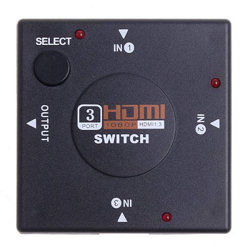 3-Port 1080p HDMI 스위치 DVD, Blu-ray, PS3, PS4, 엑스박스 360, 엑스박스 원, Wii, Wii U