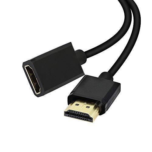 2FT HDMI 연장 케이블 4K 60Hz HDMI 확장기 Male to Female 케이블, 지원 3D, 풀 HD, 2160p, YOUCHENG，for 노트북, PS4, HDTV, 모니터, 프로젝터 (0.6m)
