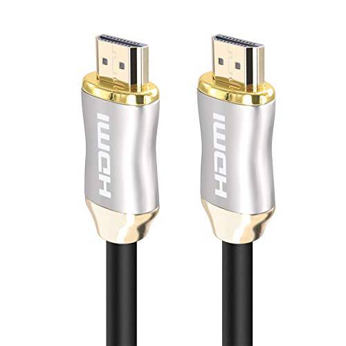 KIN& P HDMI 케이블 울트라 고속 18Gbps HDMI 케이블 2.0/ 1.4a 지원 3D 2160P, HD 4k, 이더넷, 오디오 리턴 채널, 무손실 오디오 and 비디오 전송- 풀 Hd [최신 버전] (75Feet)