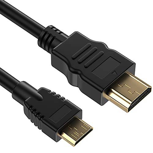 미니 HDMI to HDMI 케이블, KOOPAO HDMI to 미니 HDMI 3 Feet 고속 4K 60Hz 미니 HDMI 케이블 어댑터 3D 오디오 리턴 호환가능한 DSLR 카메라/ 캠코더/ 그래픽 비디오 카드/ 노트북/ 프로젝터