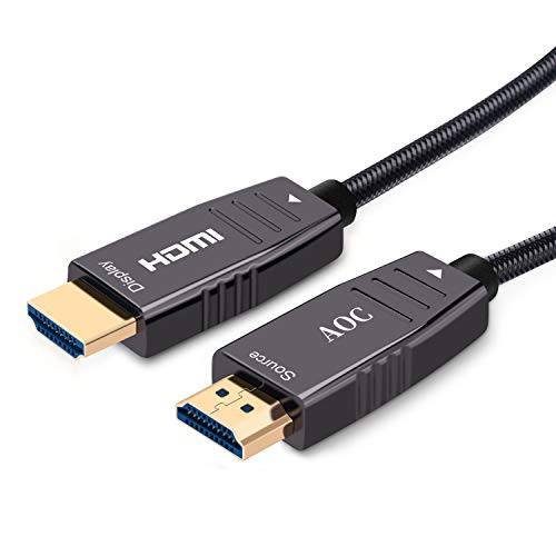 4K Optic HDMI 2.0 케이블, Conbeer 고속 18Gbs 60Hz 4:4:4 HDMI 2.0 파이버 광학 HDMI 케이블 하 호환가능한 2K/ 1080P/ 1080I/ 720P/ 48P and 3D