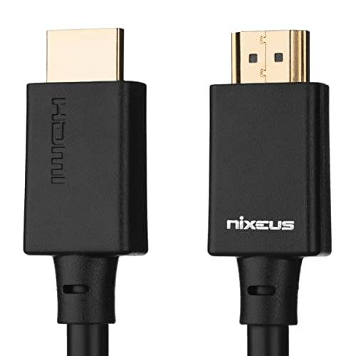 Nixeus 울트라 고속 HDMI 인증된 케이블 (10 ft)  인증된 by HDMI to 지원 HDMI 2.1 기능, 48Gbps, 다이나믹 HDR, 4K 120Hz/ 144Hz, 5K 120Hz/ 144Hz, 8K 120Hz, and 10K 120Hz