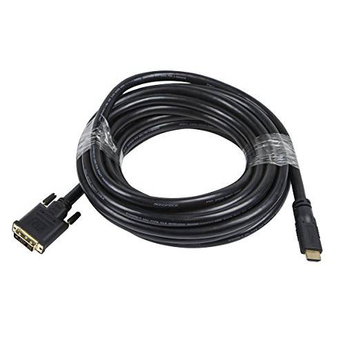 Monoprice 25ft 22AWG CL2 고속 HDMI to DVI 어댑터 케이블 - 블랙