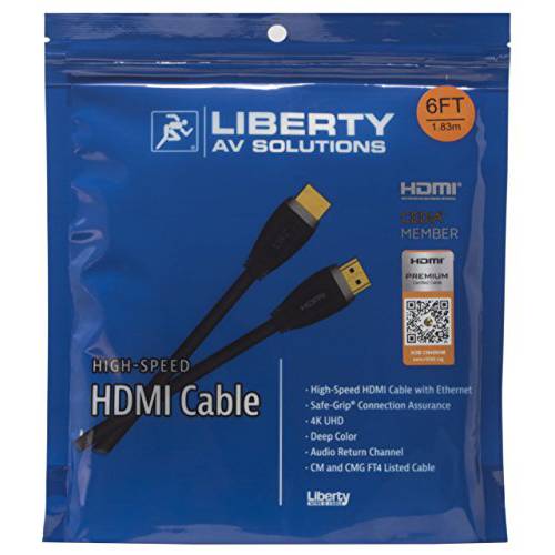 리버티 프리미엄 고속 HDMI 케이블 HDPMM (3ft)
