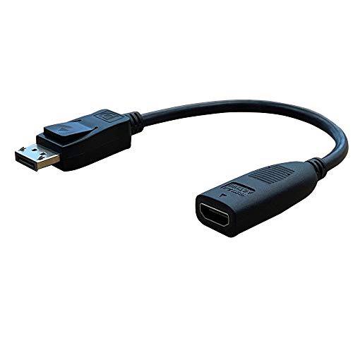 DP to HDMI, CP COMPUPARTNER, DisplayPort,DP Male to HDMI Female 어댑터 케이블 -블랙 3840x2160 60HZ