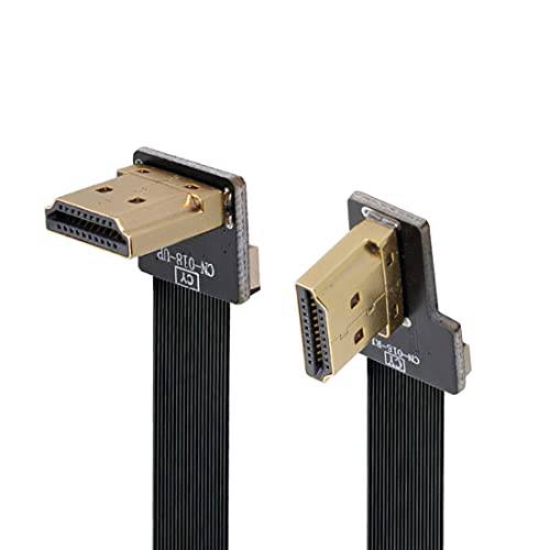 ChenYang CY 타입 A HDMI Male 상 앵글드 90 도 to HDMI Male 오른쪽 앵글드 90 도 HDTV FPC 플랫 케이블 80CM FPV HDTV 멀티콥터 공중선 사진촬영용