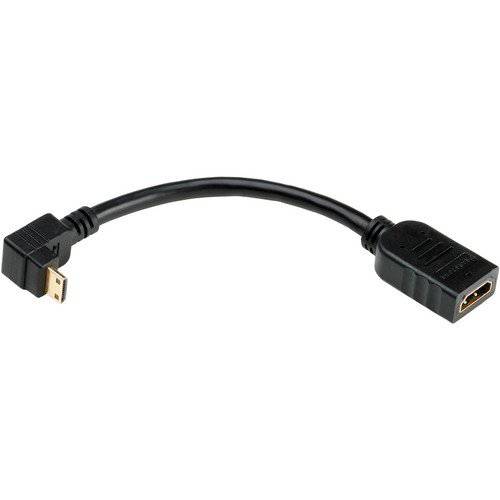 Pearstone 5 직각 HDMI 미니 (타입 C) Male to HDMI (타입 A) Female 어댑터 케이블