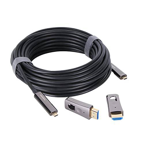 4K HDMI 케이블 33FT 탈착식 커넥터, VCOM 고속 18Gbps HDMI 2.0 Braided HDMI 케이블 4K@60Hz, HDCP 2.2, 노트북, 모니터, PS5, PS4, 엑스박스 원, 파이어 TV, 애플 TV& More