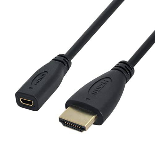 LIONX 마이크로 HDMI 소켓 HDMI 어댑터 케이블  태블릿, 태블릿PC&  휴대폰, 스마트폰 20cm 블랙 Female to Male
