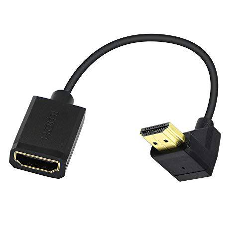 PNGKNYOCN 30CM HDMI Male to Female 숏 케이블, 270 도 상 앵글 고속 HDMI 2.0 어댑터 커넥터 케이블 지원 4k@60HZ, 라즈베리 파이, 태블릿, 태블릿PC, 카메라 Etc