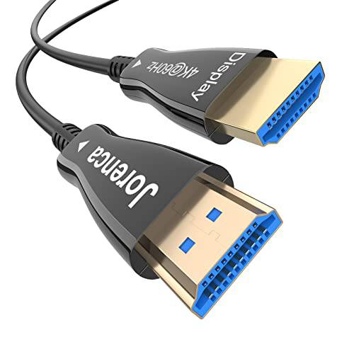 파이버 Optic HDMI 케이블 65ft, 4K 60Hz HDMI 케이블 2.0 18Gbps（4:4:4 HDR10 ARC 3D HDCP2.2）Gold 도금 커넥터, 호환가능한 엑스박스 플레이스테이션 노트북 PS3 PS4 PS9 PC HDTV 프로젝터