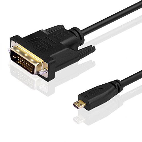 SIENOC 1.8m 1080P Gold-Plated 마이크로 HDMI to DVI 24+ 1 핀 HDMI v1.4 표준 Male to Male 케이블