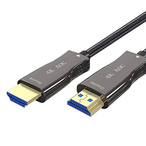 Aieloar 4K 파이버 Optic HDMI 케이블,  고속 18Gbps 4K 60Hz 4:4:4 HDMI 2.0 케이블 지원 ARC HDR10 HDCP2.2 Blu-ray/ TV 박스/ 4K 프로젝터/ 홈 Theater（10M/ 30FT）