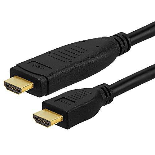 Cmple - 액티브 고속 HDMI 케이블 65FT - 방향지향성 4K HDMI 케이블 Built-in 이퀄라이저 18Gbps 4K 60Hz, 이더넷, 2160p, 3D, HDR (Arc) 오디오 리턴 채널, 울트라 HD ( UHD) - 65 Feet, 블랙